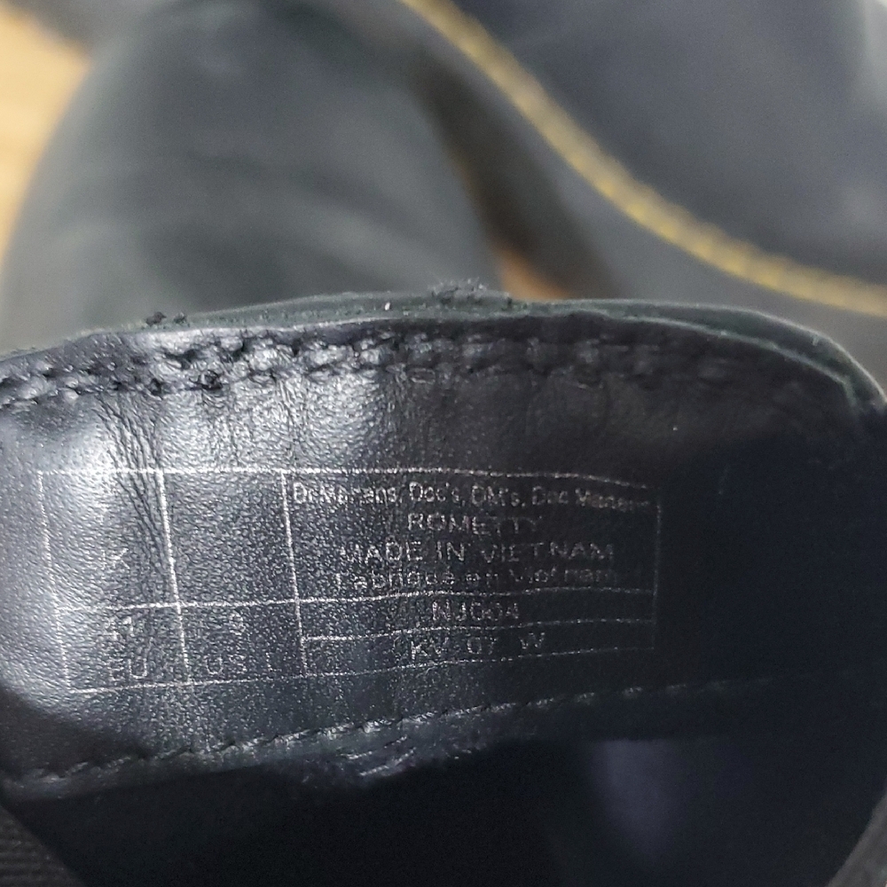 Doc Martens Rometty Leather Platform Chelsea Boots Black Leather Women's 9 - Picture 8 of 12